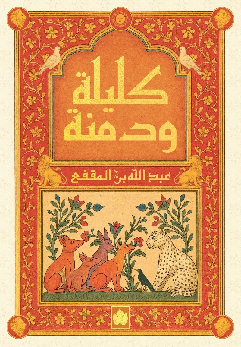 غلاف كتاب كليلة ودمنة – عبد الله بن المقفع – دار الكرمة