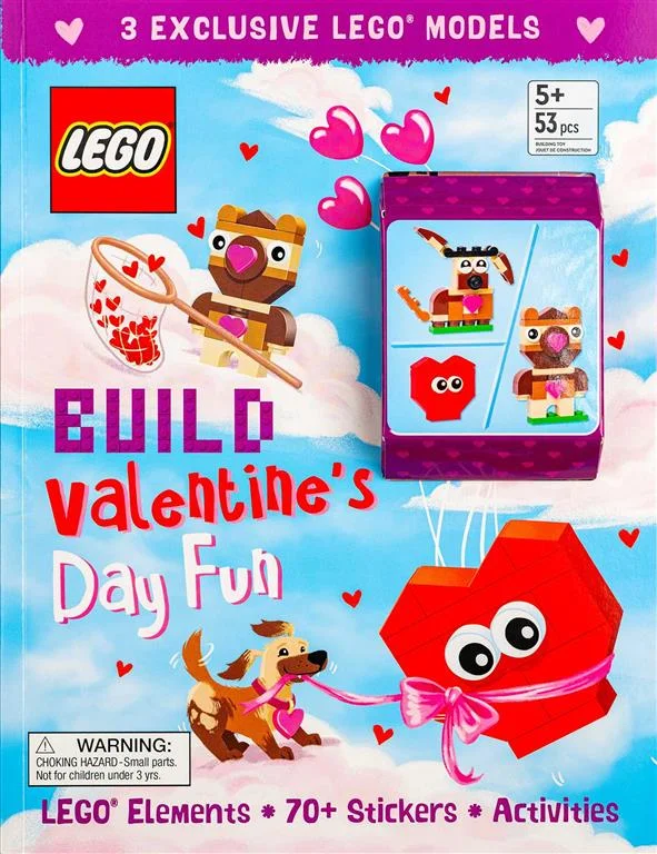 Book cover of LEGO Books: Build Valentine's Day Fun! (Activity Book with Minifigure)