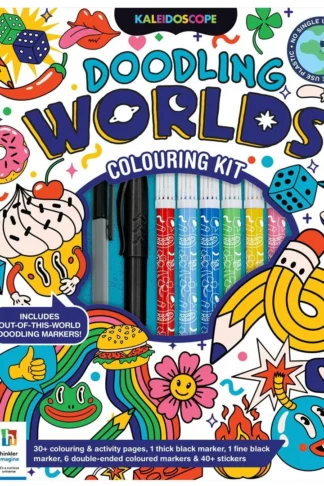 Book cover of Kaleidoscope Colouring Kit: Doodling Worlds