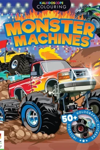 Book cover of Kaleidoscope Sticker Colouring: Monster Machines