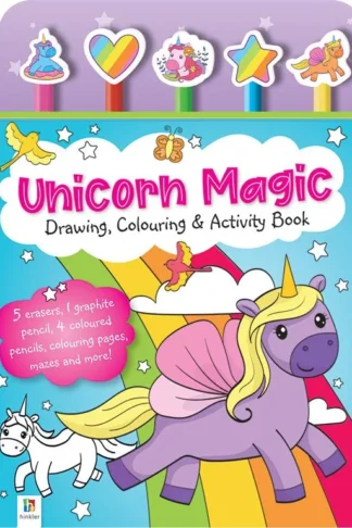 Book cover of Unicorn Magic: Drawing, Colouring & Activity Book