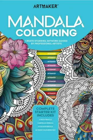Book cover of Art Maker: Mandala Colouring Kit
