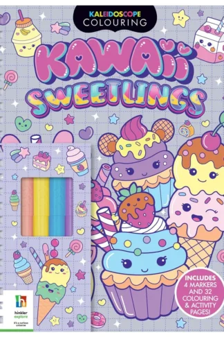 Book cover of Kaleidoscope Colouring: Kawaii Sweetlings