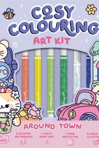 Book cover of Art Maker: Cosy Colouring: Around Town