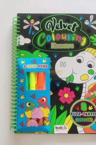 Book cover of Velvet Colouring: Dinosaurs