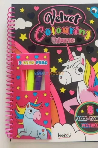 Book cover of Velvet Colouring: Unicorns