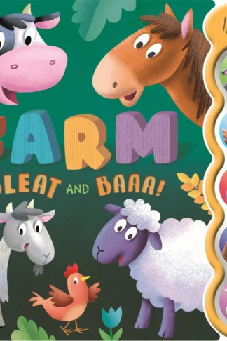 Book cover of Farm Bleat and Baaa! (Sound Board Book)
