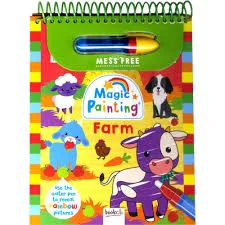 Book cover of Magic Painting: Farm (Mess Free Water Painting - 2025 Edition)