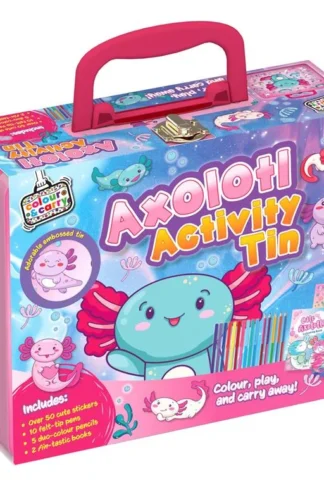 Book cover of Colour & Carry: Axolotl Activity Tin