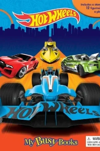Book cover of Hot Wheels: My Busy Books (Storybook, Figurines, Playmat)