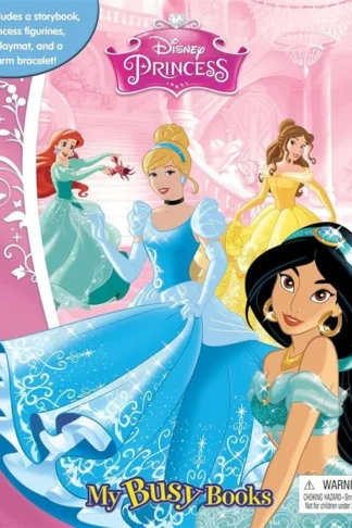Book cover of Disney Princess: My Busy Books (Storybook, Figurines, Playmat)