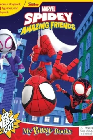 Book cover of Marvel Spidey and His Amazing Friends: My Busy Books (Storybook, 10 Figurines, Playmat)