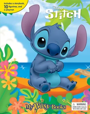 Book cover of Disney Lilo & Stitch: My Busy Books (Storybook, 10 Figurines, Playmat)