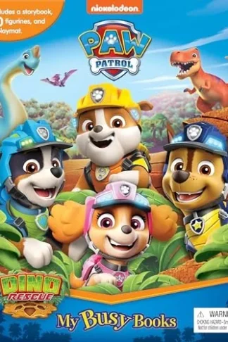 Book cover of Nickelodeon PAW Patrol: My Busy Books (Storybook, 10 Figurines, Playmat)