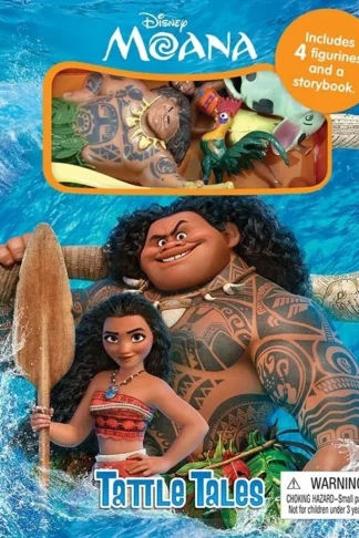 Book cover of Disney Moana: Tattle Tales (Storybook and 4 Figurines)