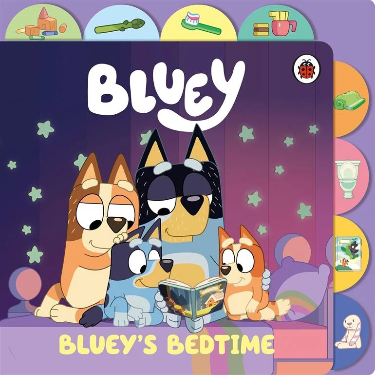 Bluey: Bluey’s Bedtime (Tabbed Board Book) by Bluey, Ludo Studio book cover