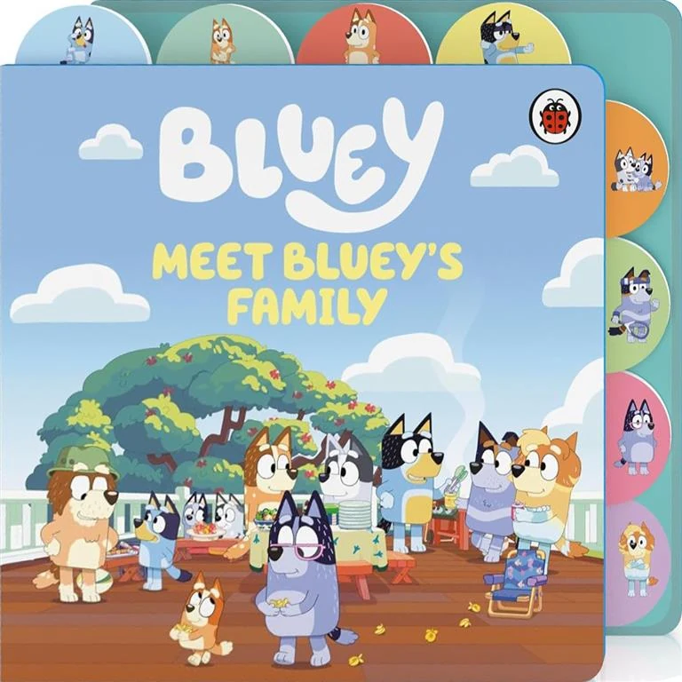 Bluey: Meet Bluey's Family (Tabbed Board Book) by Bluey, Ludo Studio book cover