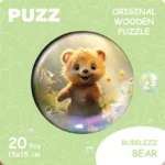بازل خشبي دب Bubblezz Bear من Puzz، 20 قطعة