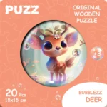 بازل خشبي غزال Bubblezz Deer من Puzz، 20 قطعة