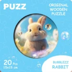 بازل خشبي أرنب Bubblezz Rabbit من Puzz، 20 قطعة