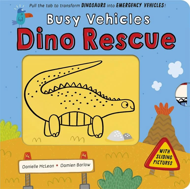 Busy Vehicles: Dino Rescue by Danielle McLean book cover