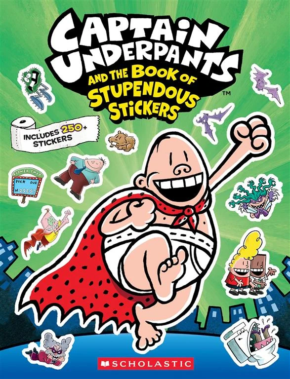 Captain Underpants: The Official Sticker Book book cover