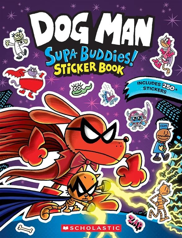 Dog Man: Supa Buddies Sticker Book (Incudes 250+ Stickers) book cover