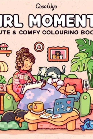 Girl Moments by Coco Wyo, Penguin - UK edition colouring book cover