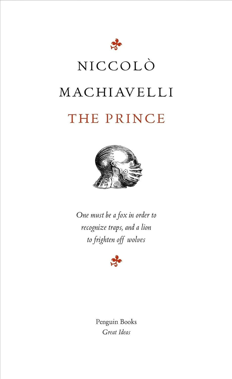 Great Ideas 5: The Prince by Niccolo Machiavelli book cover