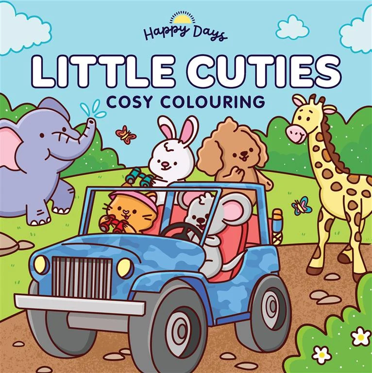 Happy Days: Little Cuties Cosy Colouring book cover