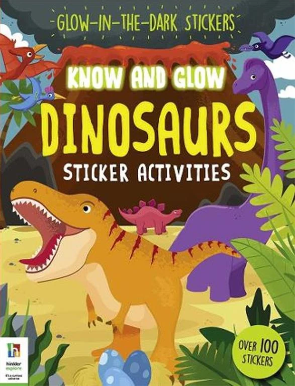 Know and Glow: Dinosaurs (Sticker Activities)(Glow-In-The-Dark Stickers) book cover