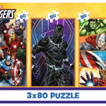 بازل أبطال أفنجرز Marvel The Avengers من Trefl، ٣ × ٨٠ قطعة