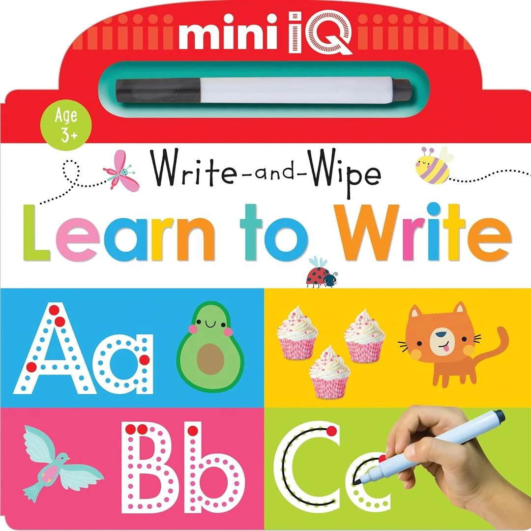 Mini iQ Write-and-Wipe Learn to Write book cover