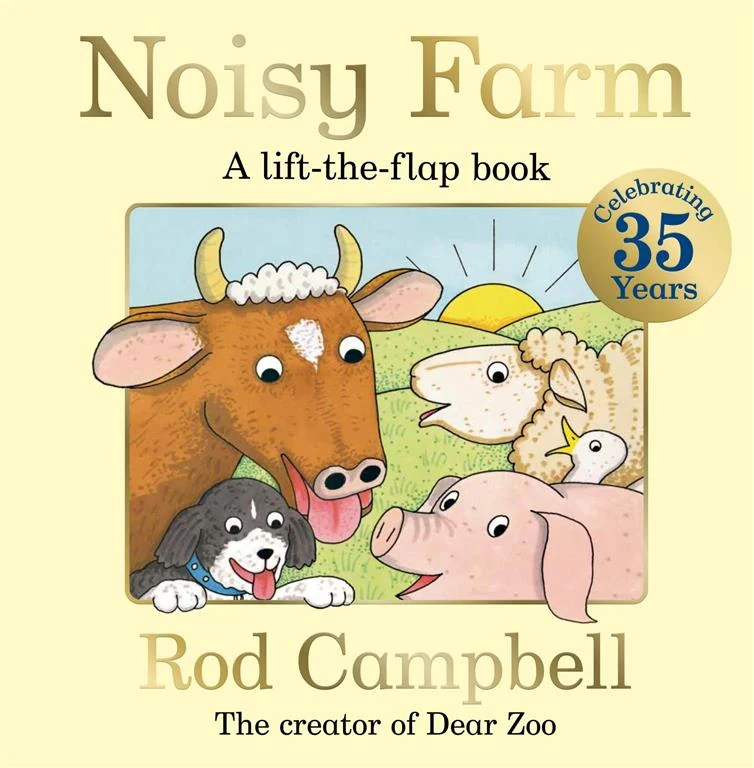 Noisy Farm (A lift-the-flap book) by Rod Campbell book cover