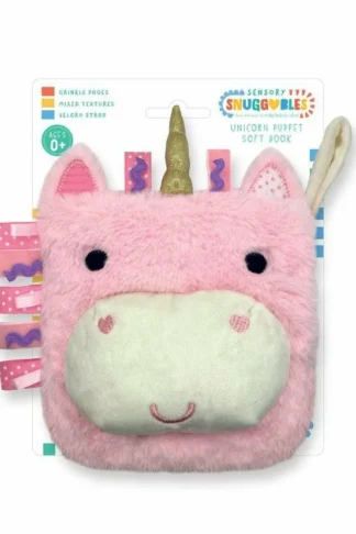 Sensory Snuggables Unicorn Puppet Soft Book book cover