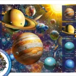 بازل المجموعة الشمسية Solar System Spiral من Trefl، 1040 قطعة