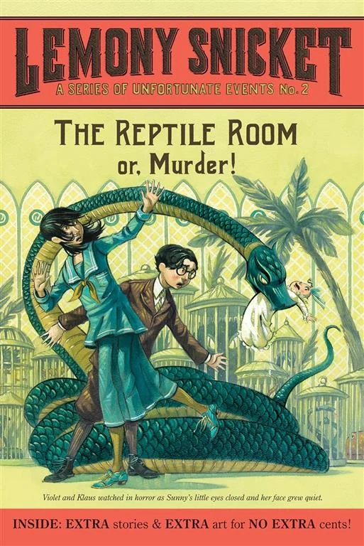 The Reptile Room (A Series of Unfortunate Events, Book 2) by Lemony Snicket book cover