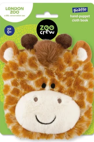 Zoo Crew: Giraffe Hand-Puppet Cloth Book (London Zoo) book cover