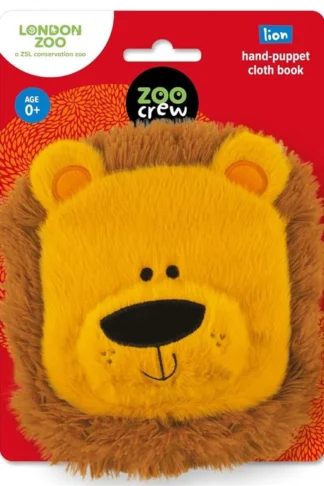 Zoo Crew: Lion Hand-Puppet Cloth Book (London Zoo) book cover
